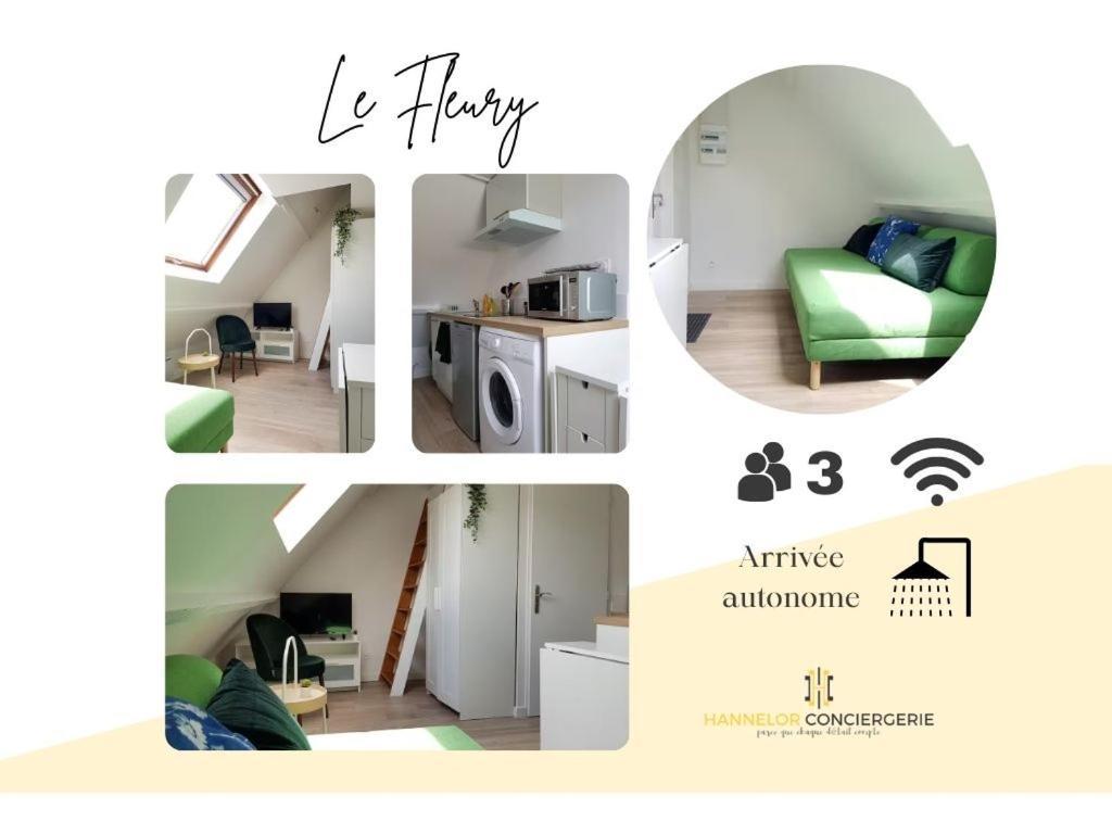 Le Fleury - Studio Calme Proche De Rouen Deville-les-Rouen Luaran gambar